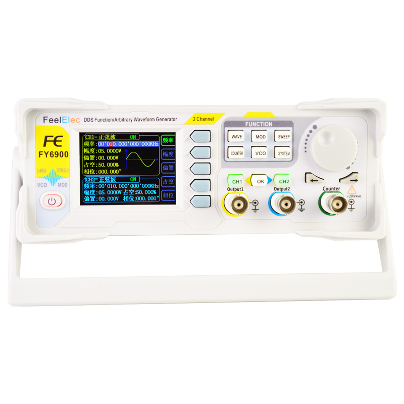 Dual Channel Arbitrary Waveform Function Generator 60Mhz - FY6900 Çift Kanallı DDS Fonksiyonlu Rastgele