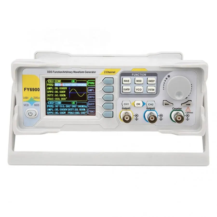 FY6900 Çift Kanallı DDS Fonksi - Dual Channel Arbitrary Waveform Function Generator 60Mhz incelemesi ve fiyatı
