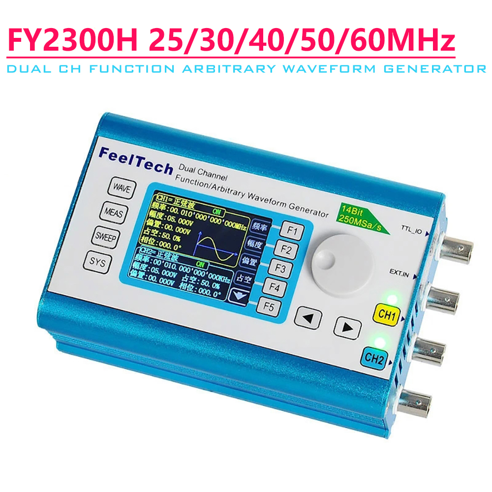 FY2300H Serisi DDS Fonksiyonlu - Dual Channel Arbitrary Waveform Function Generator 60Mhz incelemesi ve fiyatı